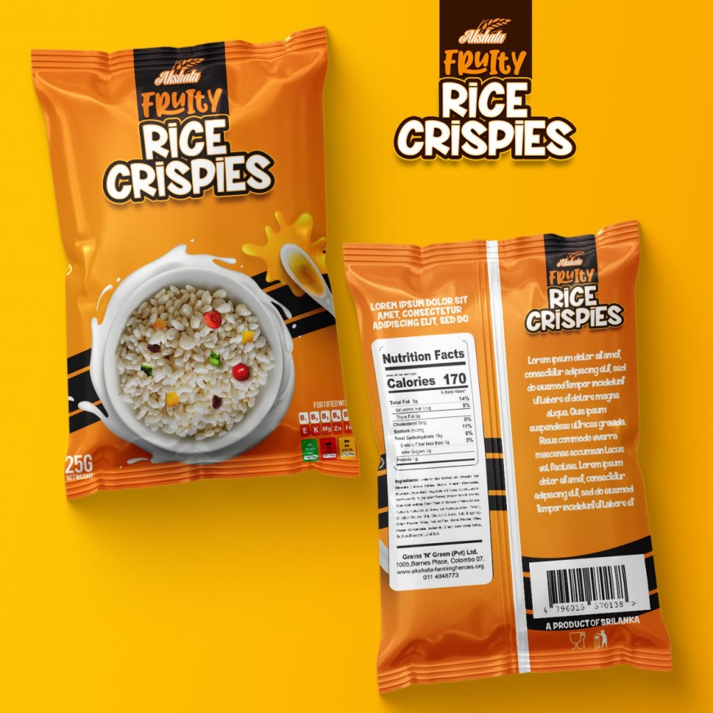 AKSHATA FRUITY SUWANDAL RICE CRISPIES-ROSHAN PERERA